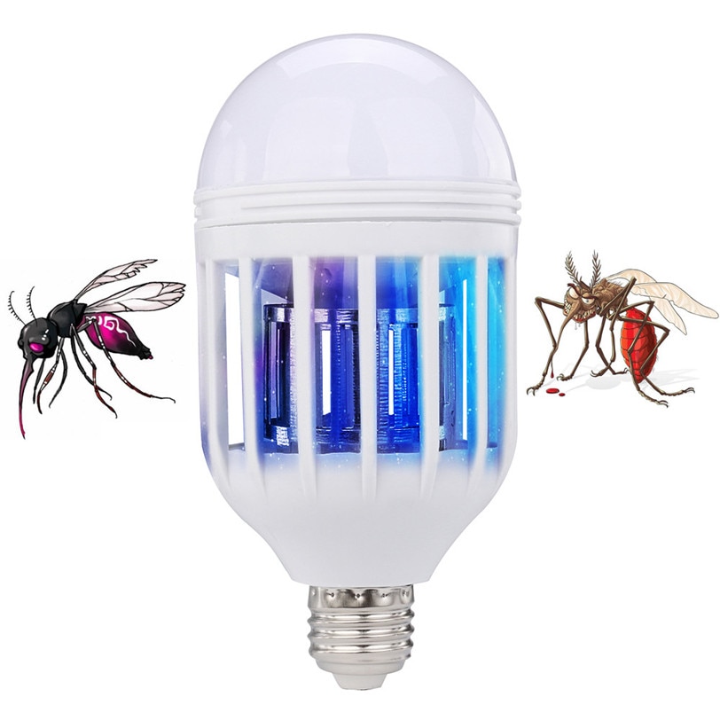 LED Anti-Muggen Lamp 15W 1000LM 6500K Elektronische Insect Fly Lokken Doden Lamp Jul12 Professionele Fabriek prijs