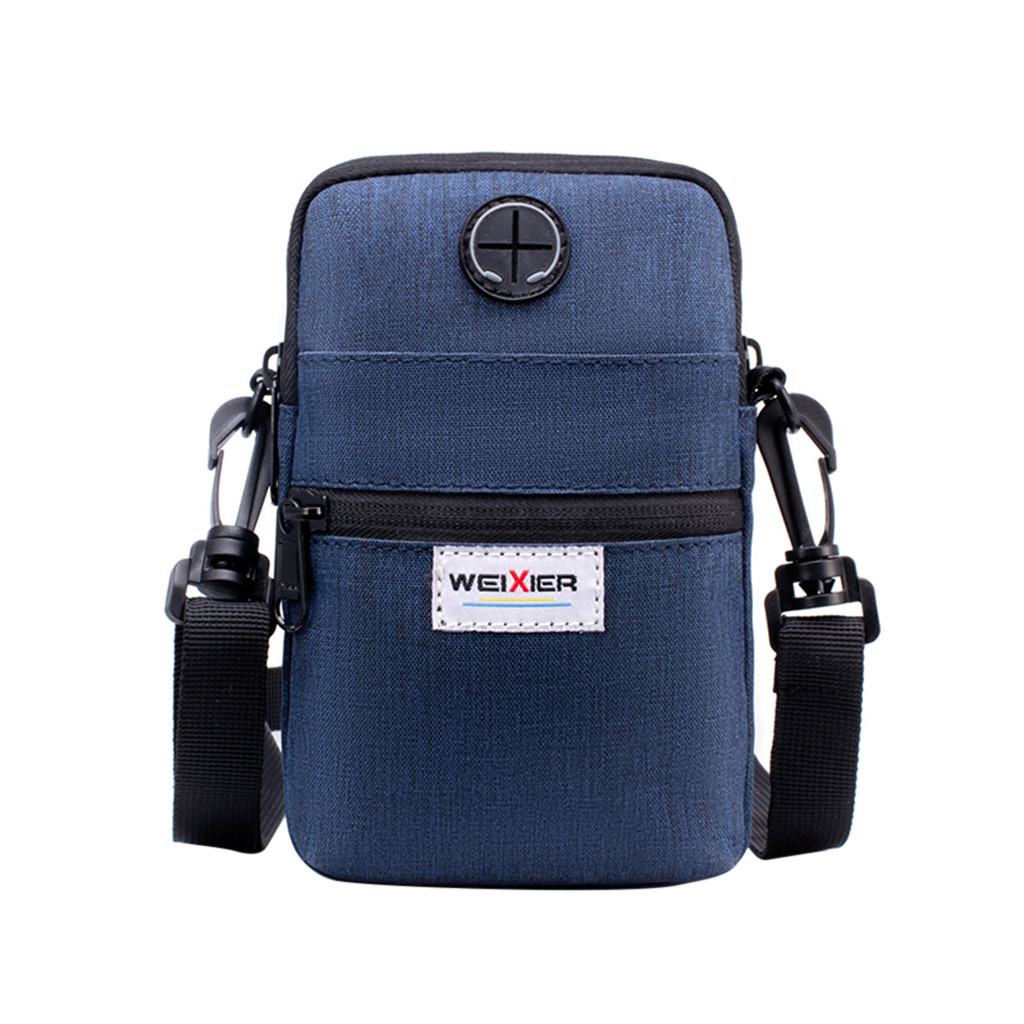 Crossbody Bags Men Diagonal Mini Shoulder Multi-Function Mobile Phone Bag Outdoor Sports Casual Bag Bolsa Masculina#15: B