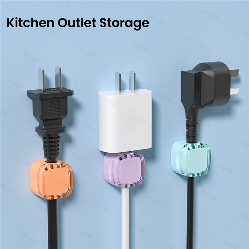Kleurrijke 6-delige magnetische kabelclips Kabel Gladde verstelbare snoerhouder onder bureau Kabelbeheer Draadhouder Kabels Organizer