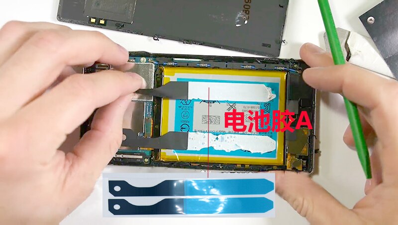 4 teile/satz Batterie Aufkleber Klebstoff Kleber Vollen Satz Für Sony Xperia Z5 Prämie Z5Plus Dual Z5P E6883 E6853 E6833 5,5 "leicht ziehen Kleber