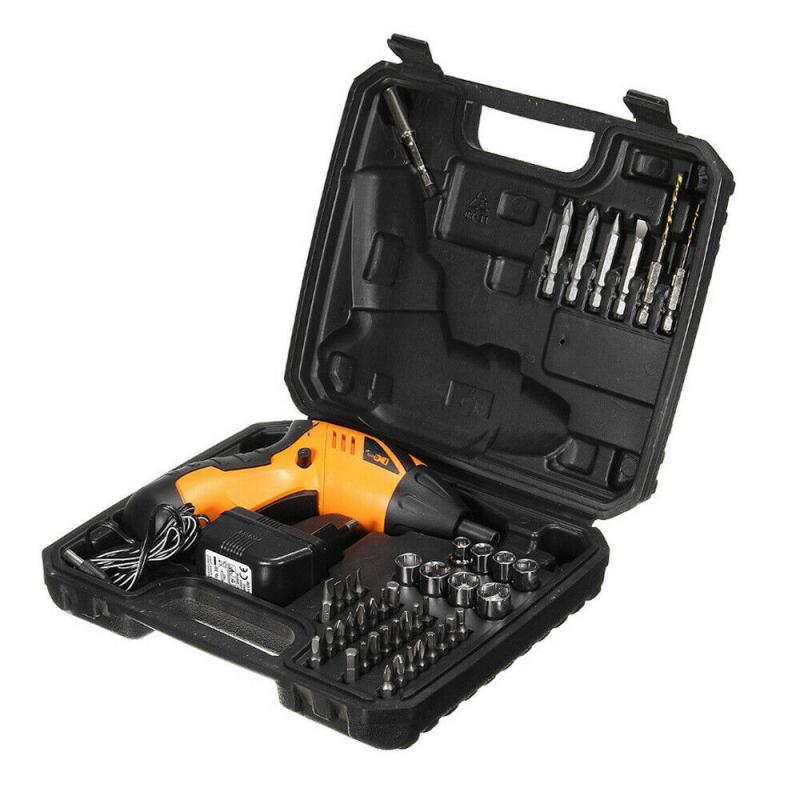 45 Stks/set 4.8V Elektrische Schroevendraaier Huishoudelijke Elektrische Boor Draadloze Oplaadbare Handboor Screwer Huishoudelijke Diy Gereedschap: UK