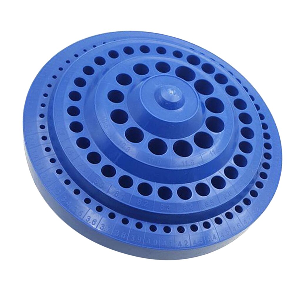 Plastic Drill Bits Storage Case, Easy to store with rotating stand structure