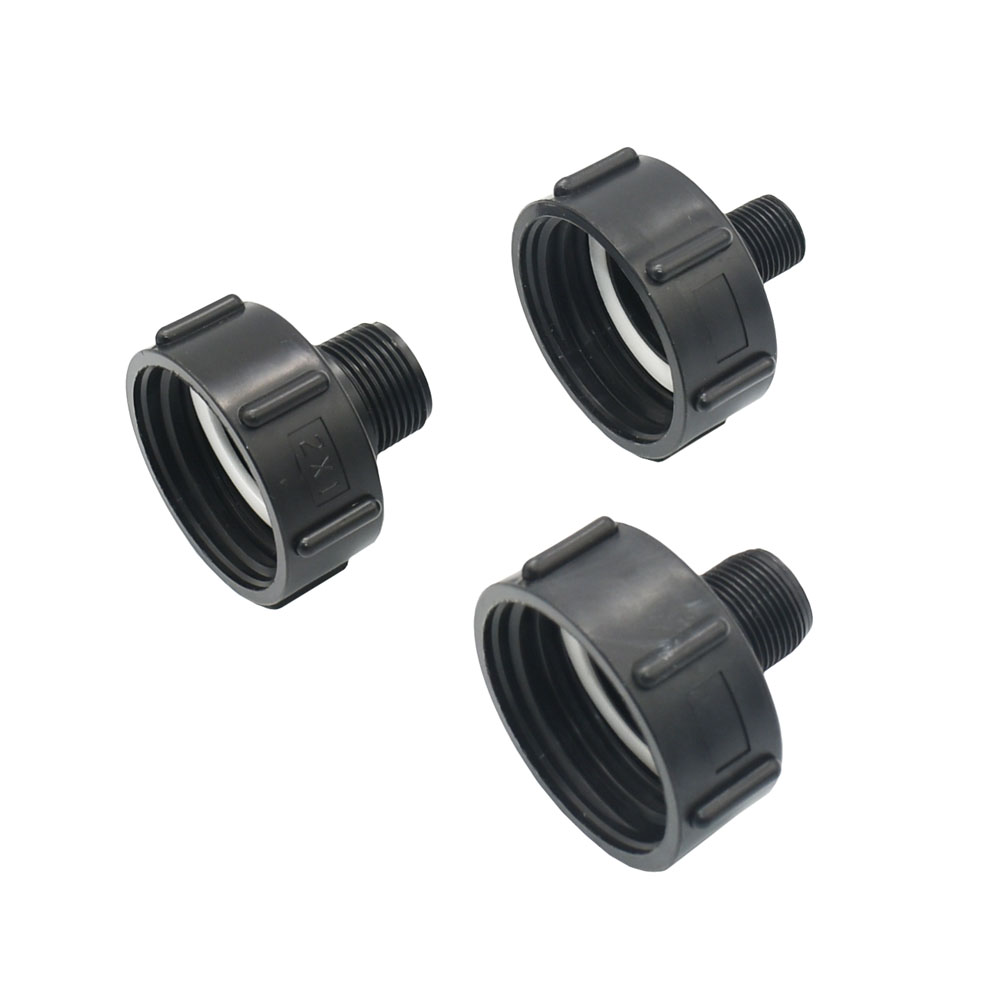 IBC Tank Adapter S60 To 1.5" 2" 63/75/80/100mm Male Female Thread Connector Water Tap Connectors Replace Ment Fittings Coupler