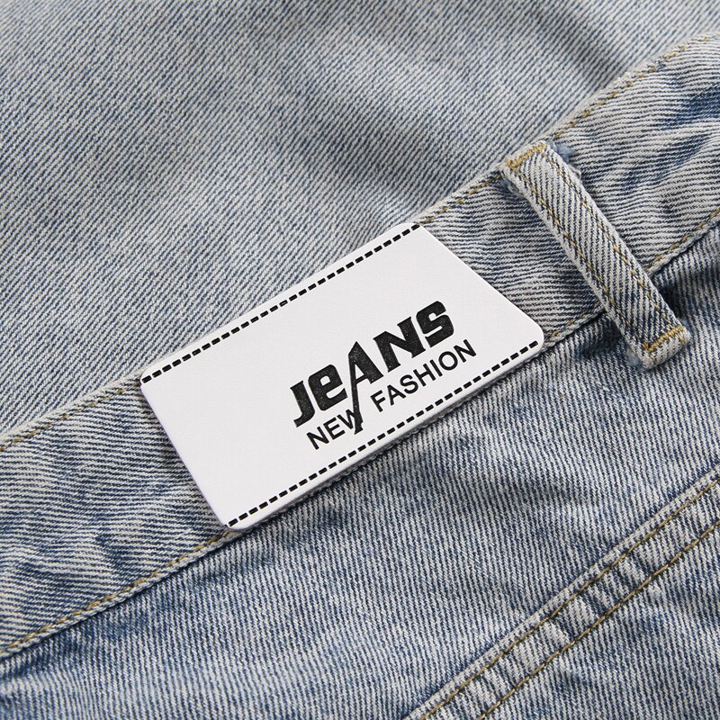 Jeans-Etikett in Lagerbier/PU/karte Stichworte Universal- Jeans leder Patch etiketten gute leder Etikett für Jeans 100 teile/los: Antikes Zink