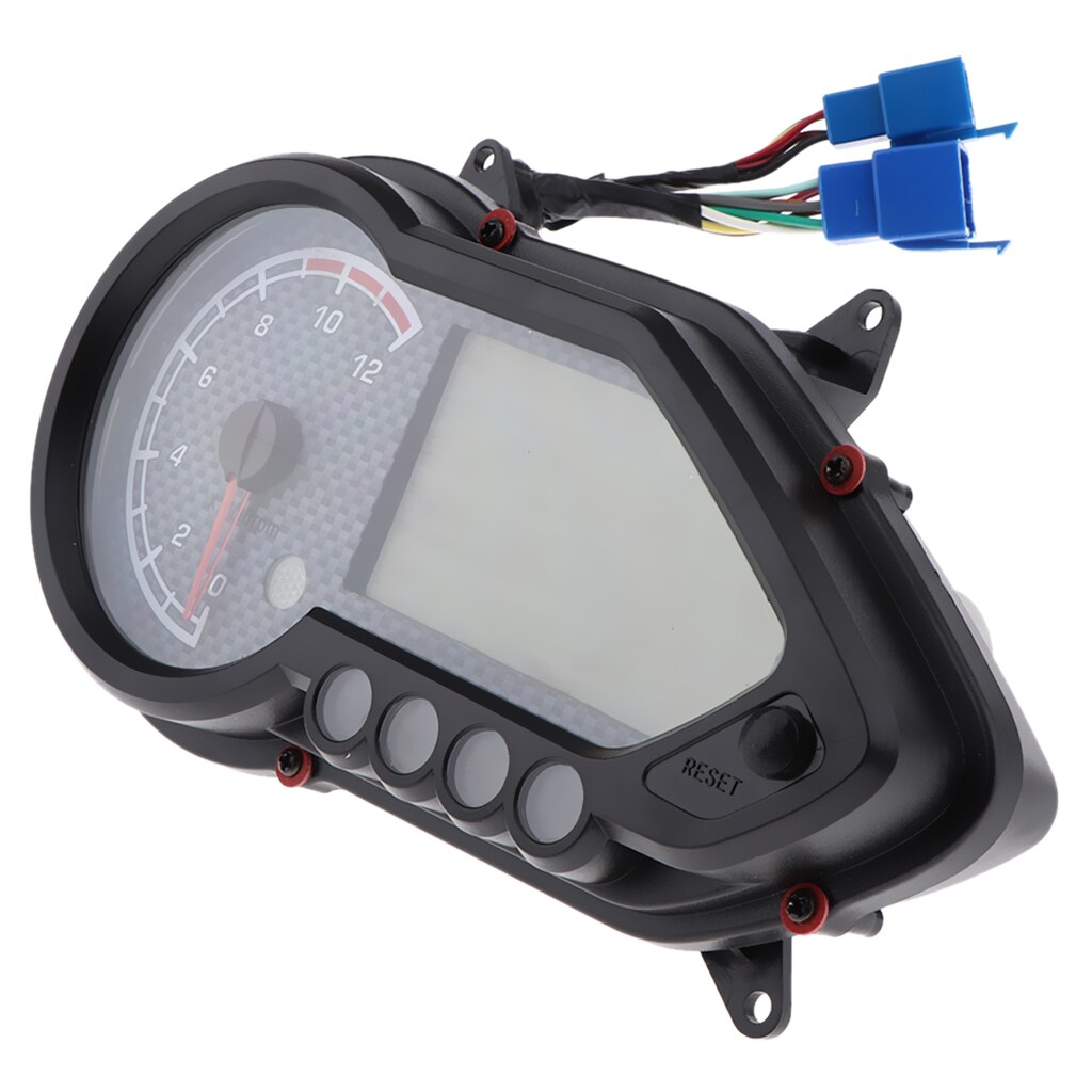 LCD Odometer Speedometer Meter, Tachometer Gauge, 12V DC, 15000 RPM, for Motorcycle Dirtbike
