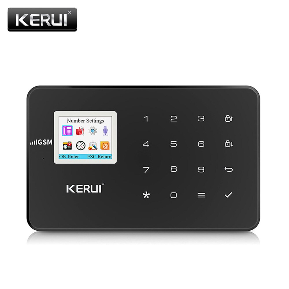 KERUI-alarma GSM DE SEGURIDAD G18 para el hogar, sistema de alarma antirrobo de Color negro, aplicación de Control remoto para Android e IOS: Black color / Ruso