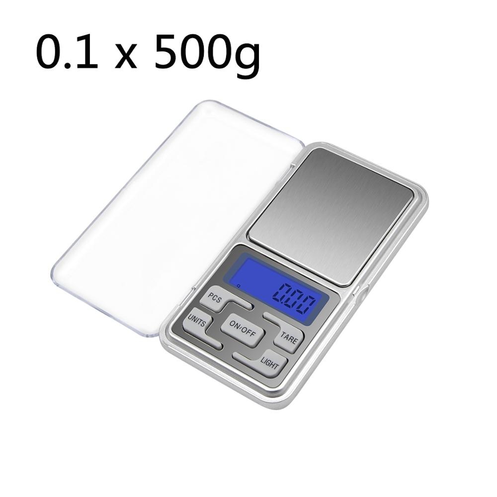 digital skala til kjøkkenvekt mini kaffemat skala 100g/200g/300g/500g x 0.01g høy presisjonsbalanse gram elektronisk skala: 500g x 0.1g