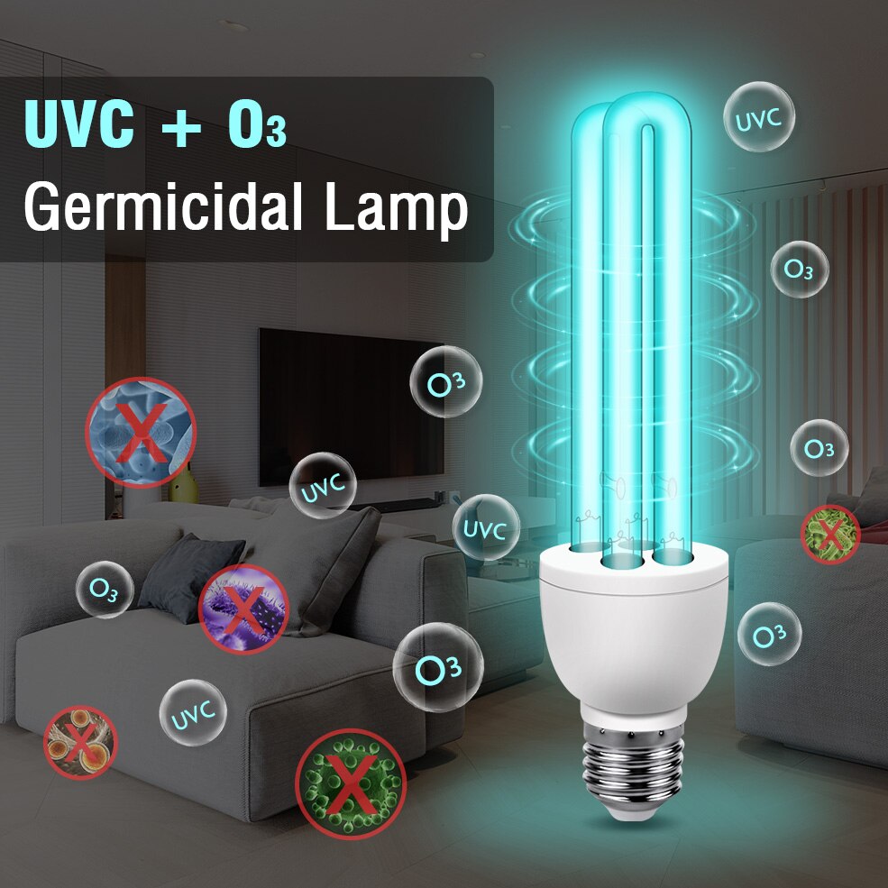 E27 UV Sterilisator Lampe 18W Hause Uv Desinfektion Bakterizide Lampe UVC Keimtötende Birne Sterilisator uv glühbirne