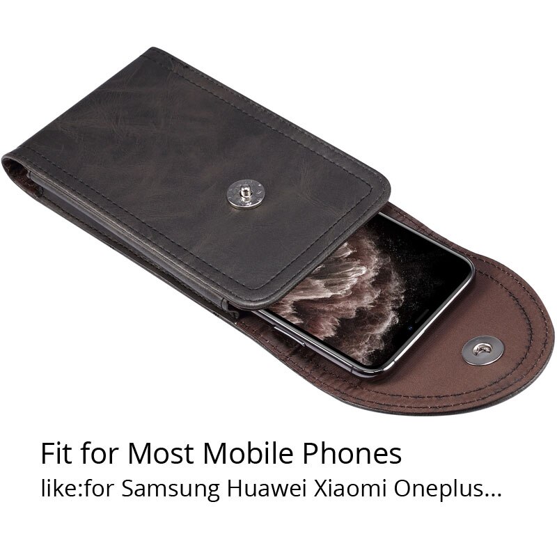 Ceinture universelle pince étui téléphone pochette pour Huawei P30 P20 Pro P20 Lite mate30 20 nova5 4 3 honor9X 8X10 housse de sac en cuir