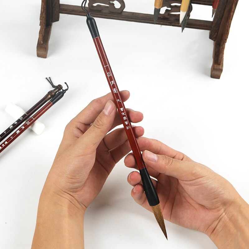 Woolen Weasel Hair Chinese Traditional Calligraphy Brush Pen Set Calligraphy Writing Brush the Scholar&#39;s Four Jewels