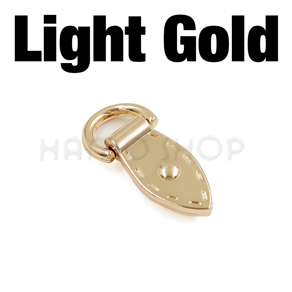 2 Stuks Metalen Bladvorm D-Ring Connector Anker Gespen Met Schroeven Hanger Haken Tassen Riemen Riem Leer ambachtelijke Diy Accessoires: 3# / Goud