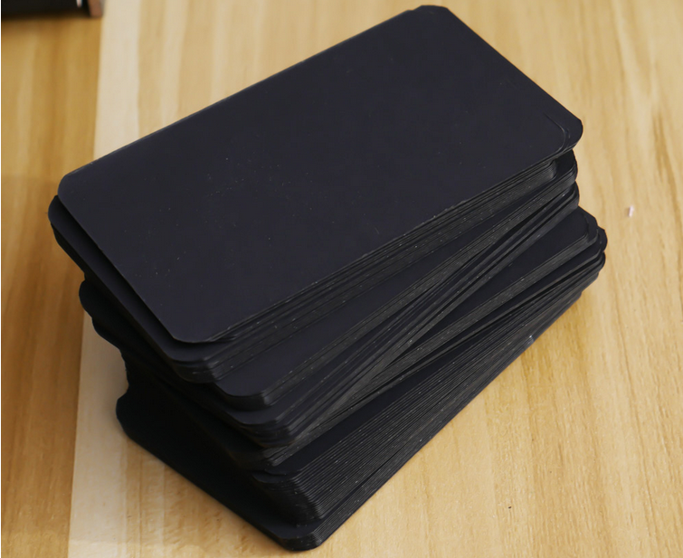 100 hojas/caja tarjeta en blanco DIY tarjeta de felicitación graffiti palabra Tarjeta de boda tarjeta gruesa kraft papel postal palabra tarjeta: black