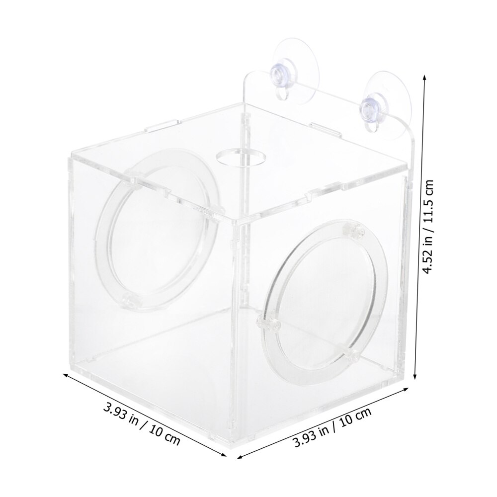 Acrylic Aquarium Incubator Box Transparent Breeding Tank for Fish Tank (10cm)