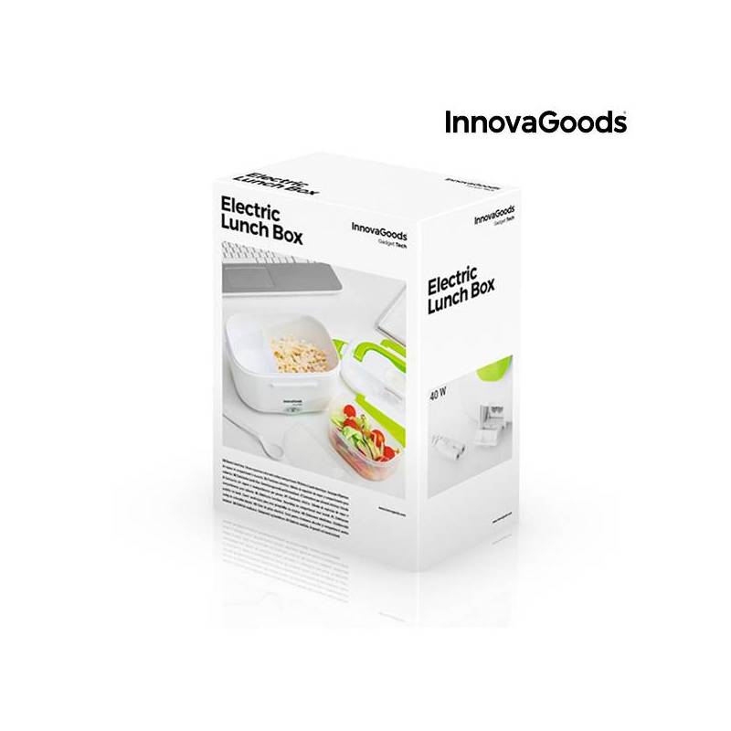 Fiambrera Eléctrica InnovaGoods 40W Blanco Verde