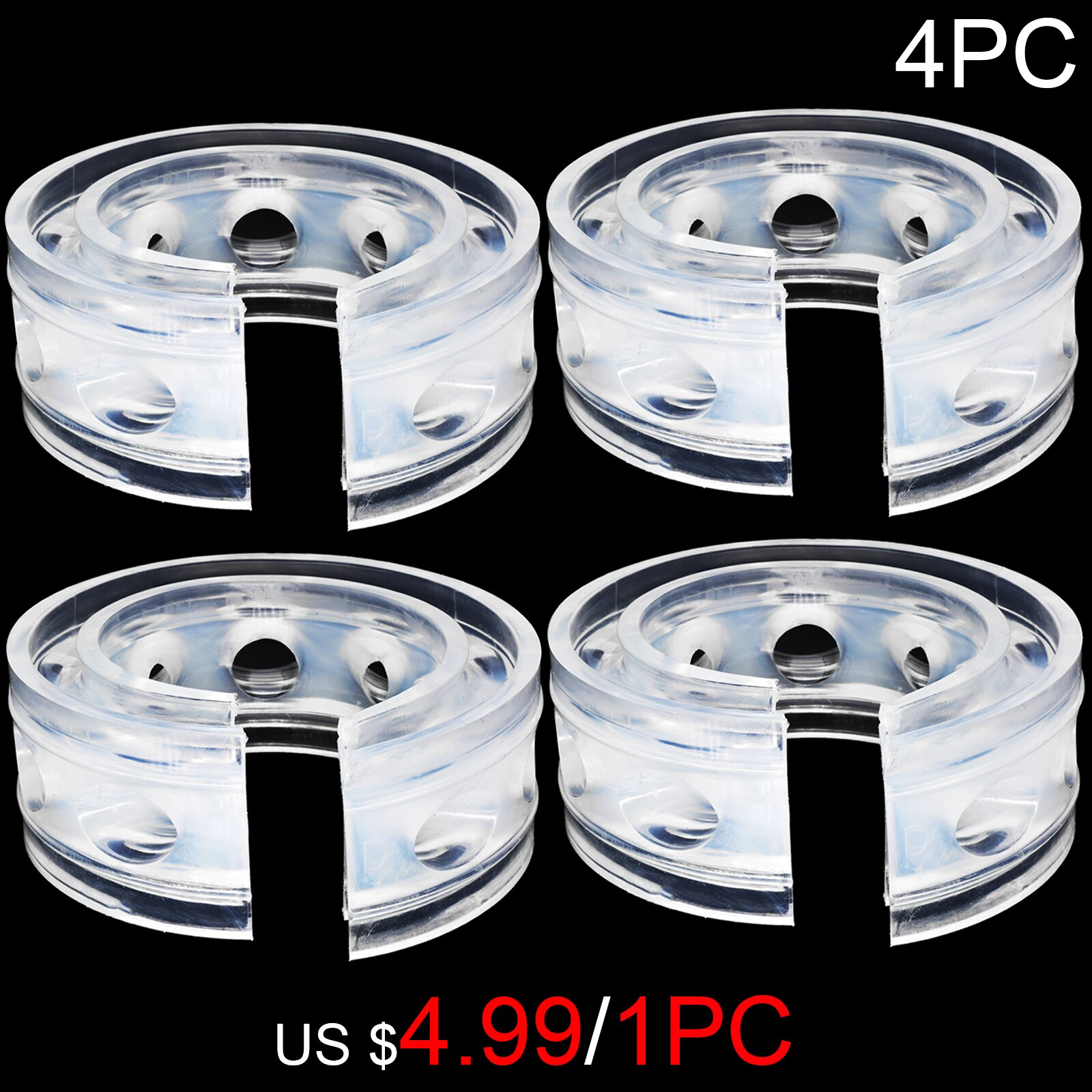 21Mm Auto Schokdemper Buffer Bumper Kussen Power Springs Protector Universele Voor Mazda 3 Hilux Ranger K5 Crown Prius megane: 4Pc