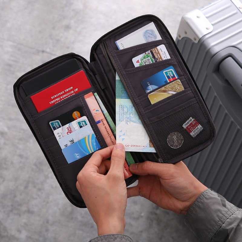 Multi-function Travel Passport Storage Bag Waterproof Portable Card Package EDF88