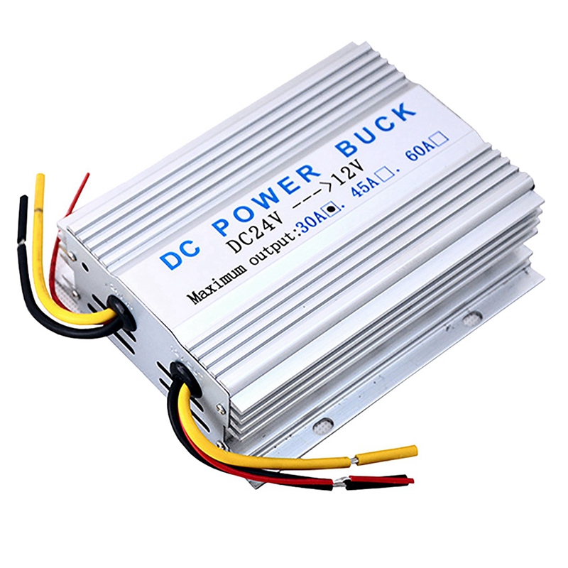 2x dc-dc spänningsreducerare strömförsörjning buckregulator 24v to 12v 30a volt reducertransformator för bilstereo