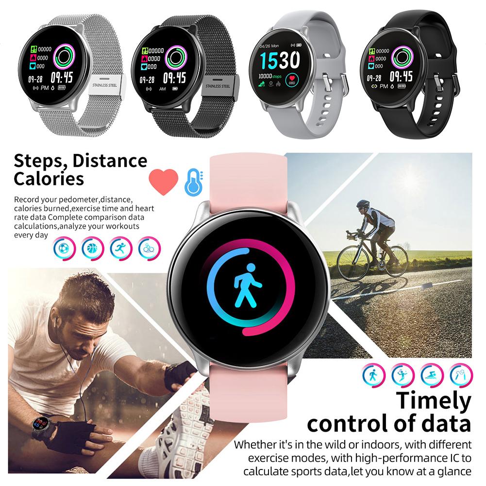 Pedometer Smart Bracelet Fitness Tracker Health Watch Heart Rate Blood Pressure Monitor IP68 Waterproof Bluetooth For Women Men