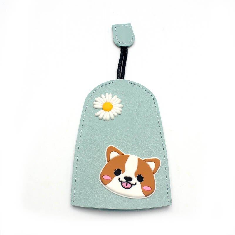 Moda śliczne Corgi Dog Pull typ futerał na klucze PU skórzany portfel na klucze gospodyni uchwyt na kluczyk samochodowy Case nowy skórzany brelok etui: 5
