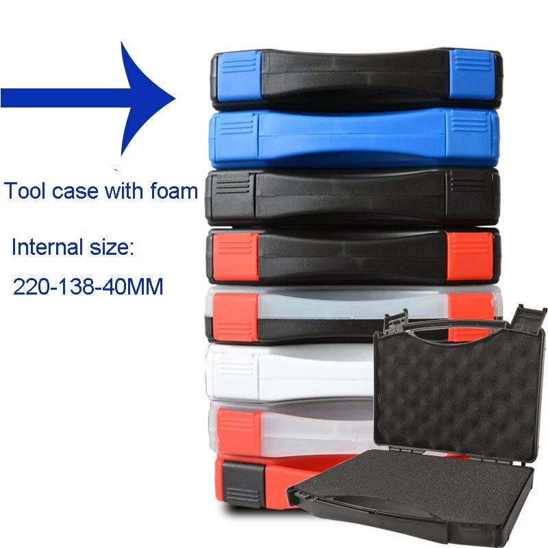 Hardware Tool Ontvangen Doos tool case toolbox Beschermende doos Draagbare Bescherming van Instrumenten en Apparatuur met schuim