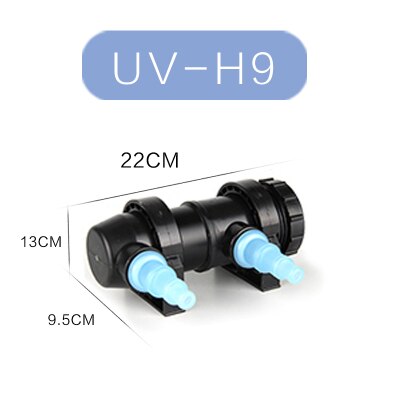 JEBO 36W UV Sterilizer Lamp Light Ultraviolet Filter Clarifier Water Cleaner For Coral Koi Fish Pond, Aquarium UV Lamp: 9WExternal germicida