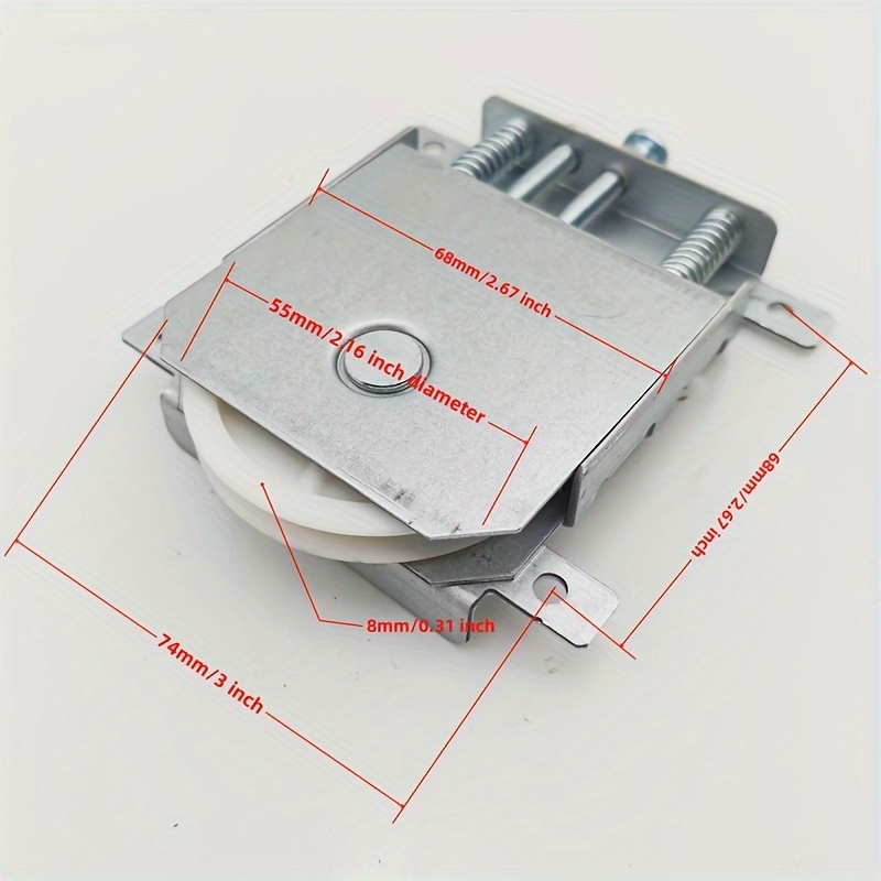 Robuste Metallschrank-Schiebetür, konkav-/konvexe Rolle, Heimrenovierung, Tür-Hardware-Zubehör