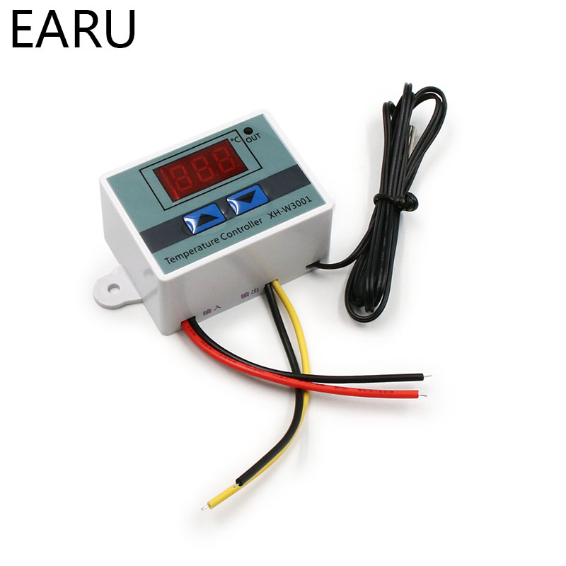 XH-W3001 10A Digital Temperature Controller 12V, 24V, 220V thermal regulator Thermocouple thermostat with LCD display