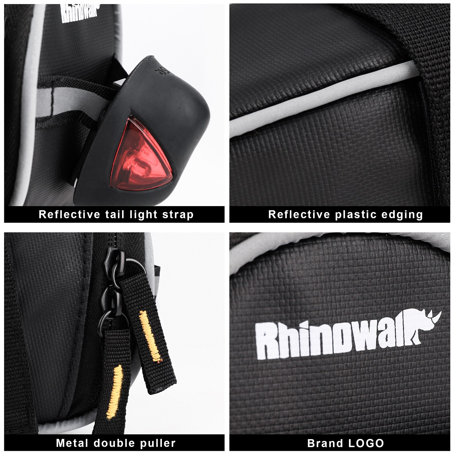 Rhinowalk-bolsa impermeable para SILLÍN de bicicleta, bolsa debajo del asiento, a prueba de lluvia, accesorios para ciclismo de montaña