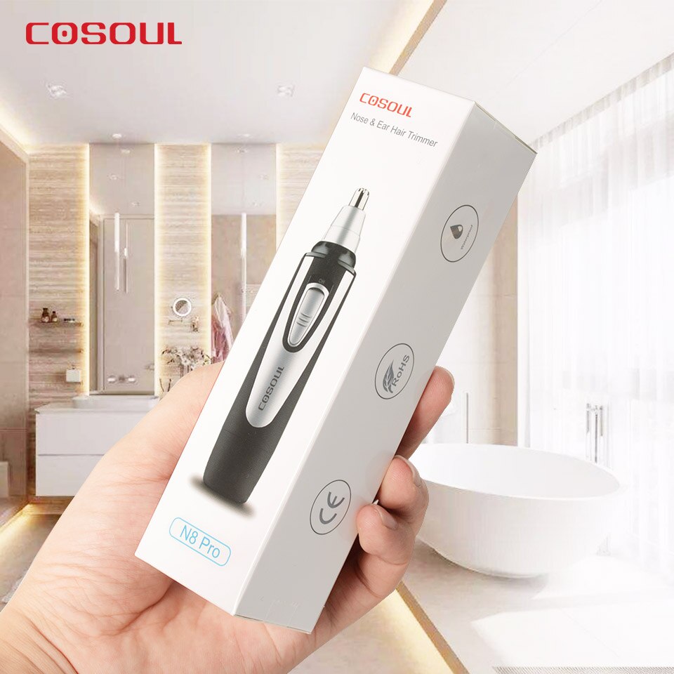 Electric Nose Hair Trimmer Stainless Steel Blade Nose Hair Clipper Ear Hair Trimmer Safe: Default Title