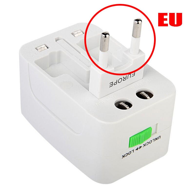 KOOYUTA Universal International Plug Adapter All-In-One Travel AC Power Adapter Adaptor Charger AU/EU/US/UK Converter Plug