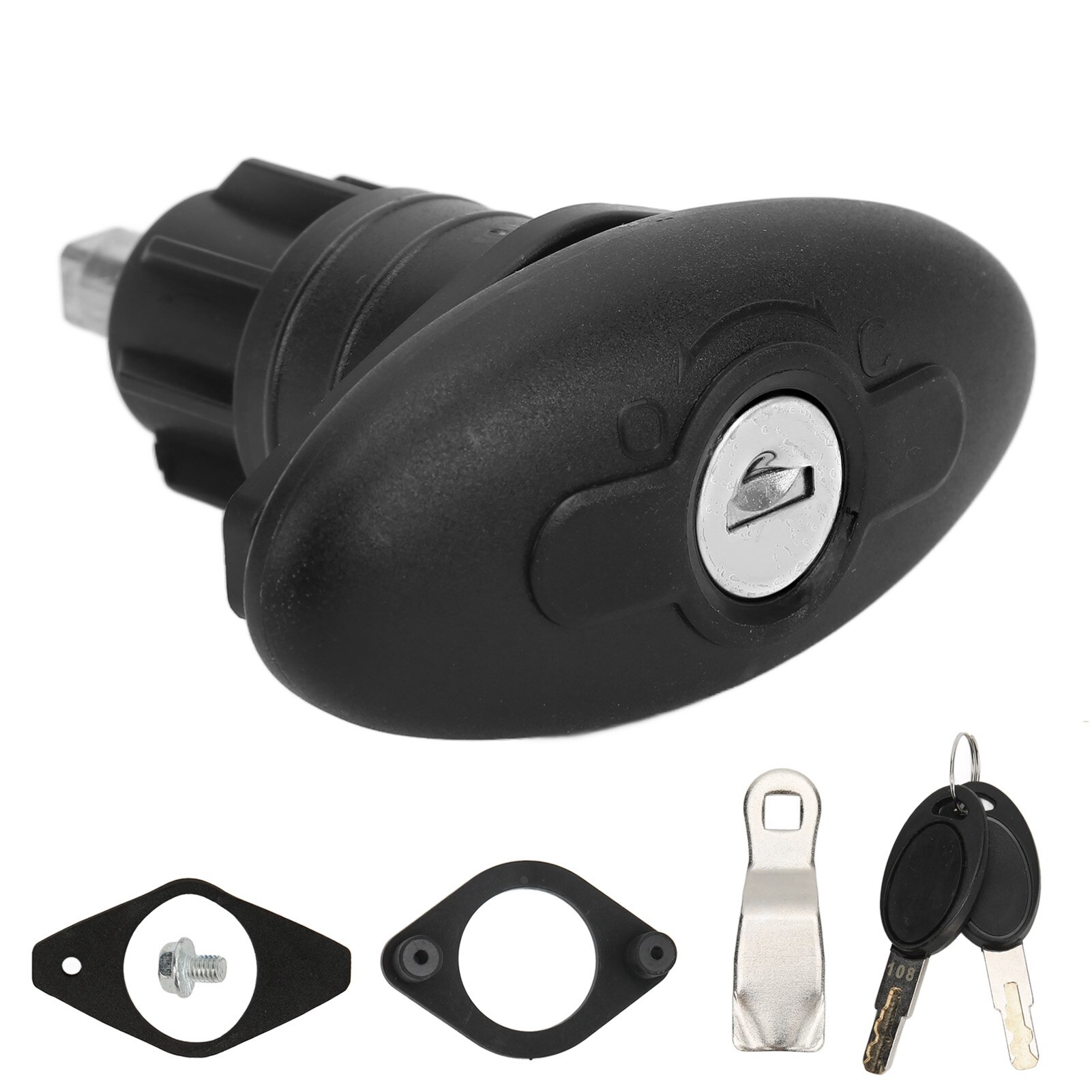 RV Cabin Door Lock Zinc Alloy Compact Cabin Door Compression Lock for Caravans for Campers for Yachts