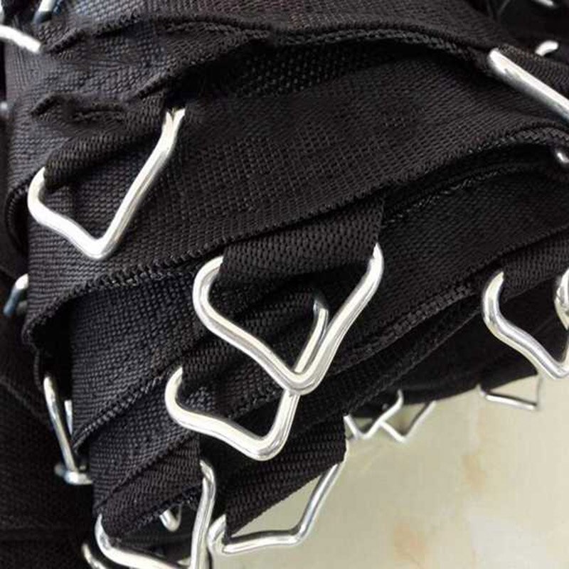 100 stk trampolin mesh klud madras hoppeklud jern spænde tredobbelt ring universel tredobbelt hjørnet ring