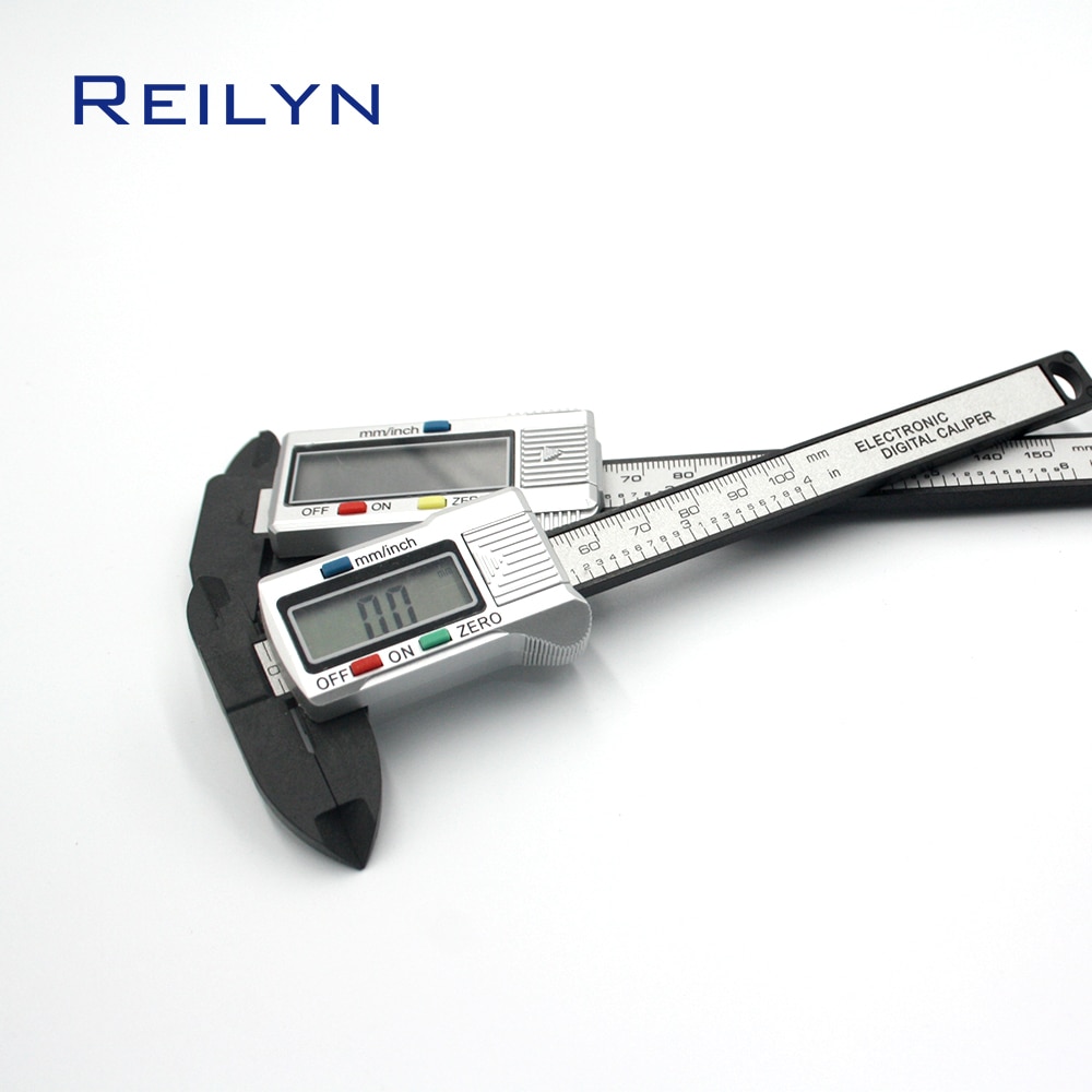 LCD display digital caliper 1pc Electronic Digital caliper 0-100mm 0.01mm plastic digital measurement gauge