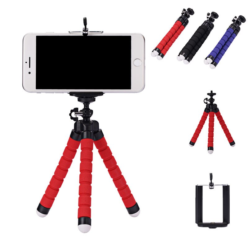 Mini Mobiele Telefoon Houder Flexibele Spons Octopus Statief Selfie Stand Voor Iphone Samsung Xiaomi Huawei Smartphone Voor Gopro