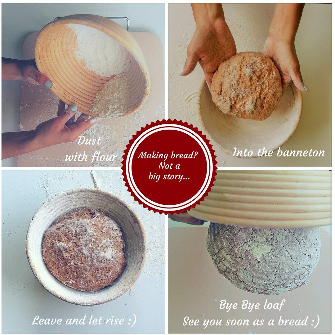 Proofing Basket for & Home Bakers Bowl Dough Rattan Basket Country Bread Baguette Fermentation Country Baskets