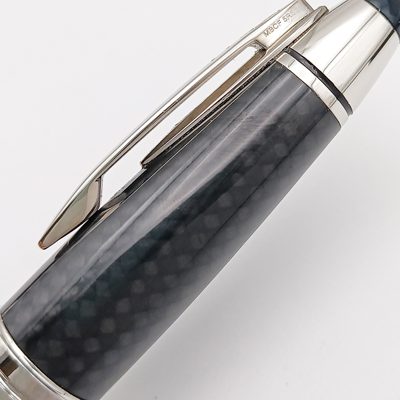 John Kennedy Carbon Fiber Rollerball Ballpoint pen Dark Blue Fountain Pen Writing Stationery with JFK Clip
