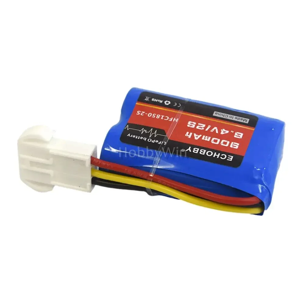 6.4V 2S 650mAh Li Batteria / EL4.5-3P Femmina P-TO-R Per RC Camion Auto Motoscafo