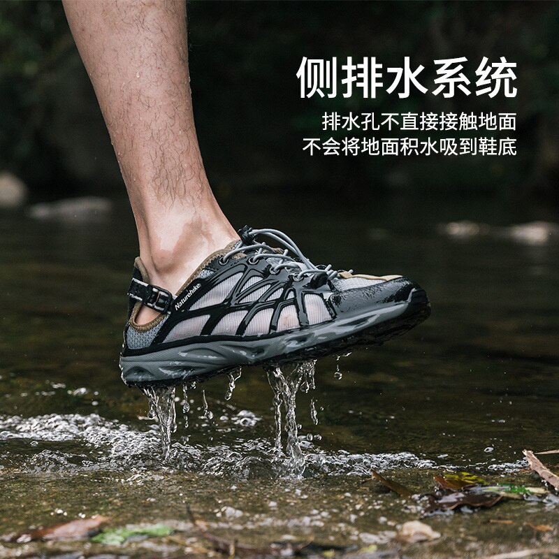 Naturehike-zapatos de rastreo anfibio para Río, calzado ligero y transpirable para exteriores, antideslizantes y de secado rápido, para playa, XZ02