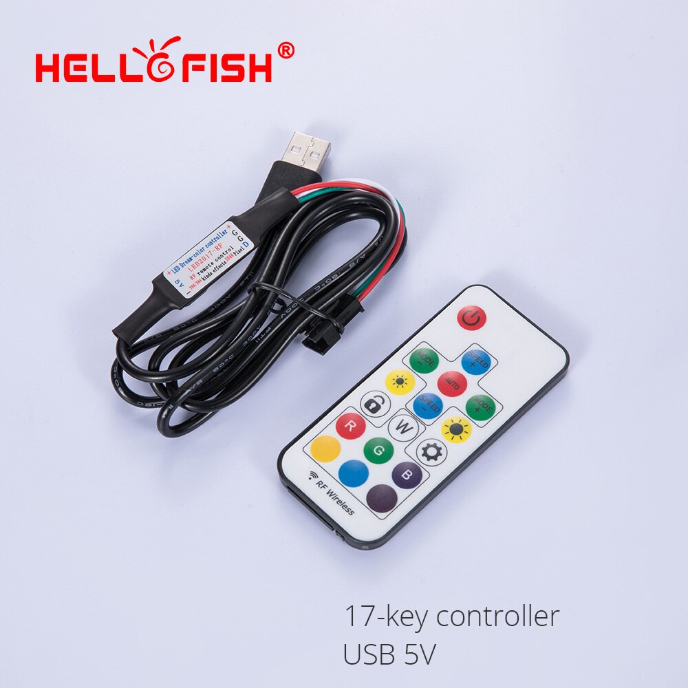 WS2811 WS2812B UCS1903 full Color pixel controller LED strip licht RF draadloze afstandsbediening IR DC USB controller