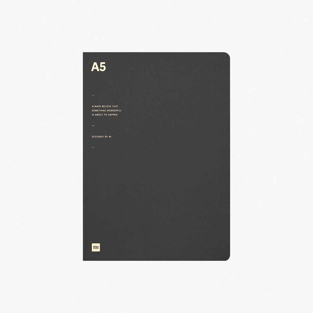 Cuaderno Xiaomi A5, cuaderno de escritura suave 80g, papel de estampado en , libreta, 3 páginas interiores, Bloc de notas, papelería escolar: Gris oscuro