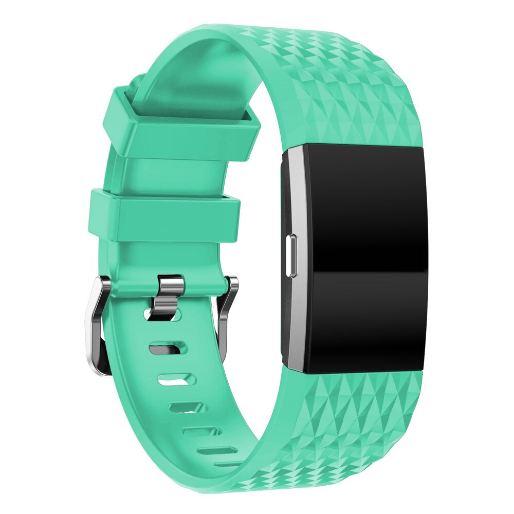 Youth 3D Texture Silicone Strap for Fitbit Charge 2 Smart Watch Strap Buckle Watchband Wrist Band Bracelet Clock Accessorie TSFH: 2