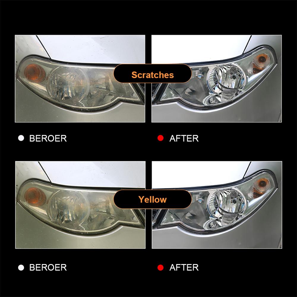 Scheinwerfer Reparatur Set - Politur & Versiegelung Für Trübe Autoscheinwerfer - 30 Ml