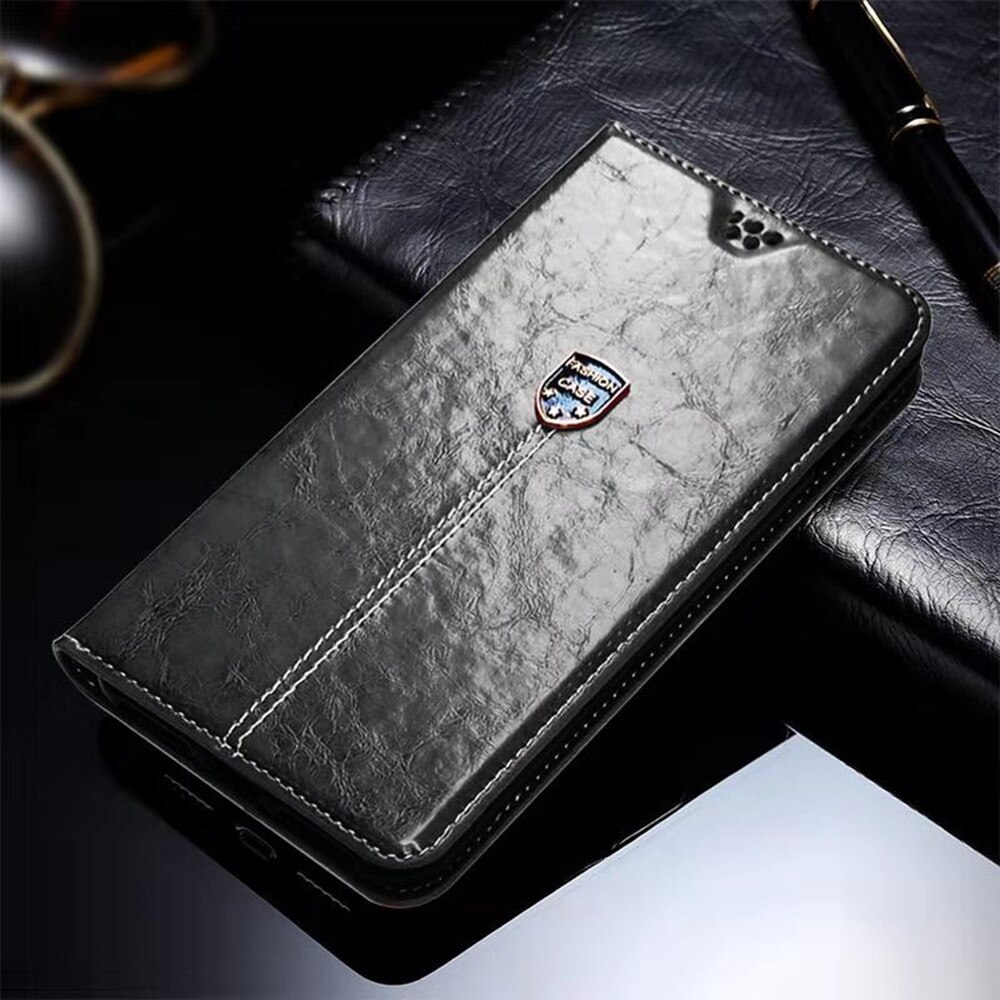 Wallet Leather Case Voor Micromax Q 409 Luxe Flip Coque Cover Sfor Micromax Q 409 Gevallen Fundas Stand Met Kaart houders: EZ Black