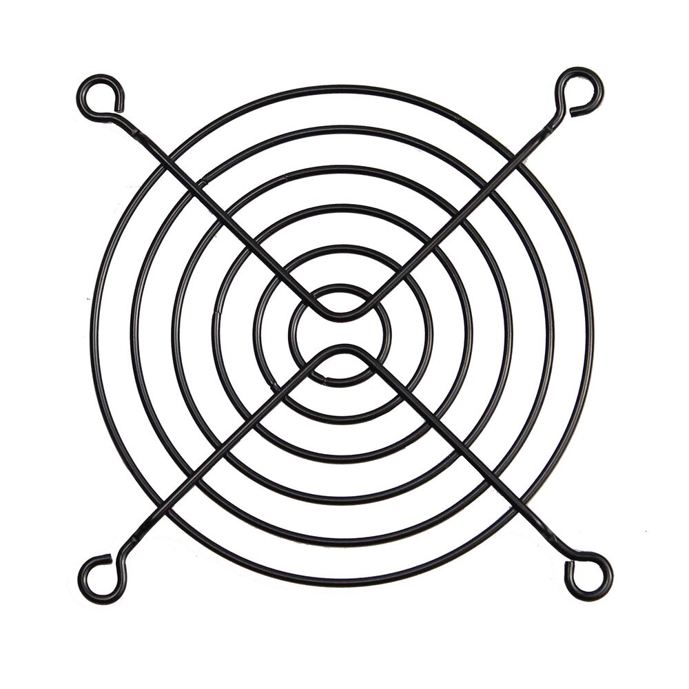 50 sztuk YOUNUON 90mm czarny siatka metalowa osłona na palce siatka ochronna grill wentylatora 9cm 90x90mm wentylator robić obudowy komputera grill