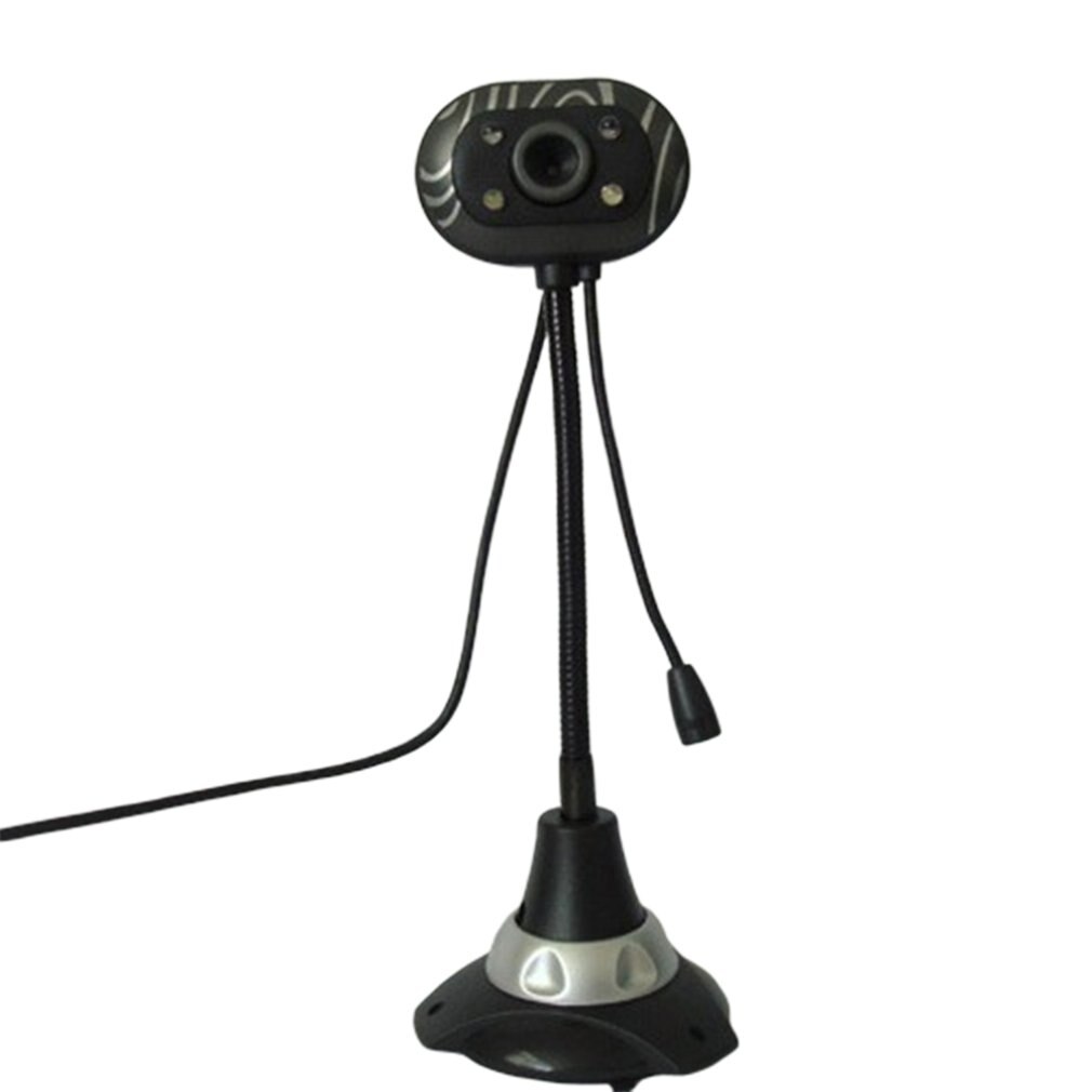Usb desktop hd webcams web kamera indbygget nat-led lys til computer pc laptop videooptagelse / opkald