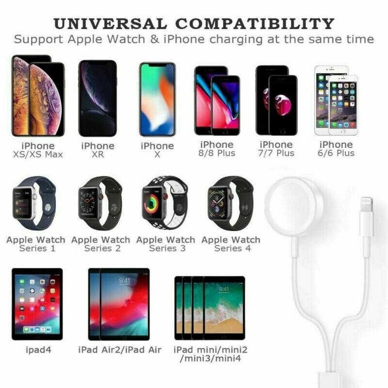 2 in 1 Drahtlose Ladegerät für Apfel Uhr Serie 5 1 2 3 4 USB magnetisch aufladen Kabel für IPhone