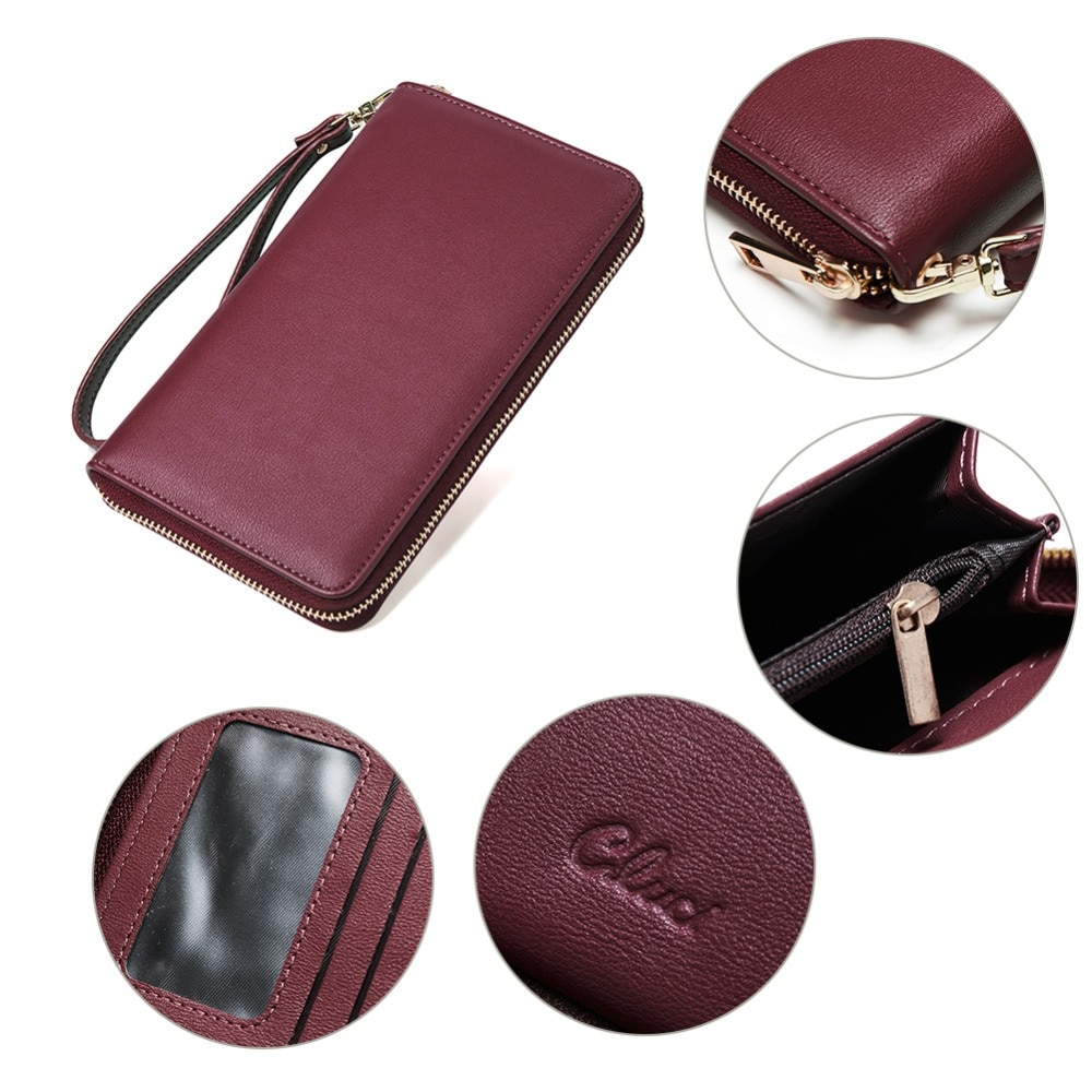 Women Wallets leather female purse Luxury Brand Good Girls Purse Card Holder Long Clutch wallet