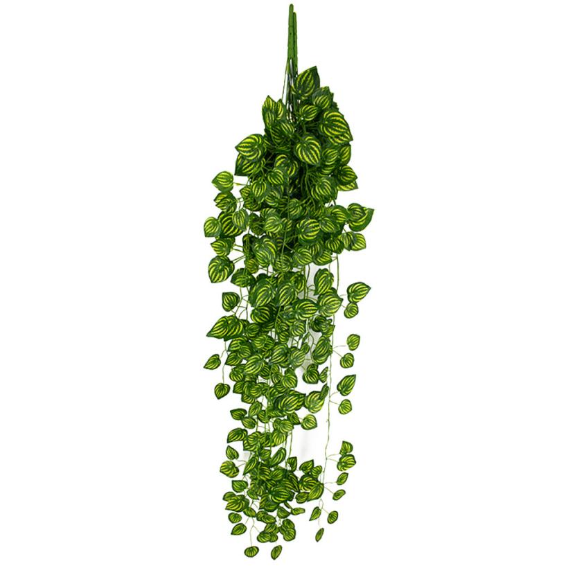 1Pcs Kunstmatige Nep Opknoping Vine Plant Bladeren Garland Home Garden Wanddecoratie Groene 50☋: C