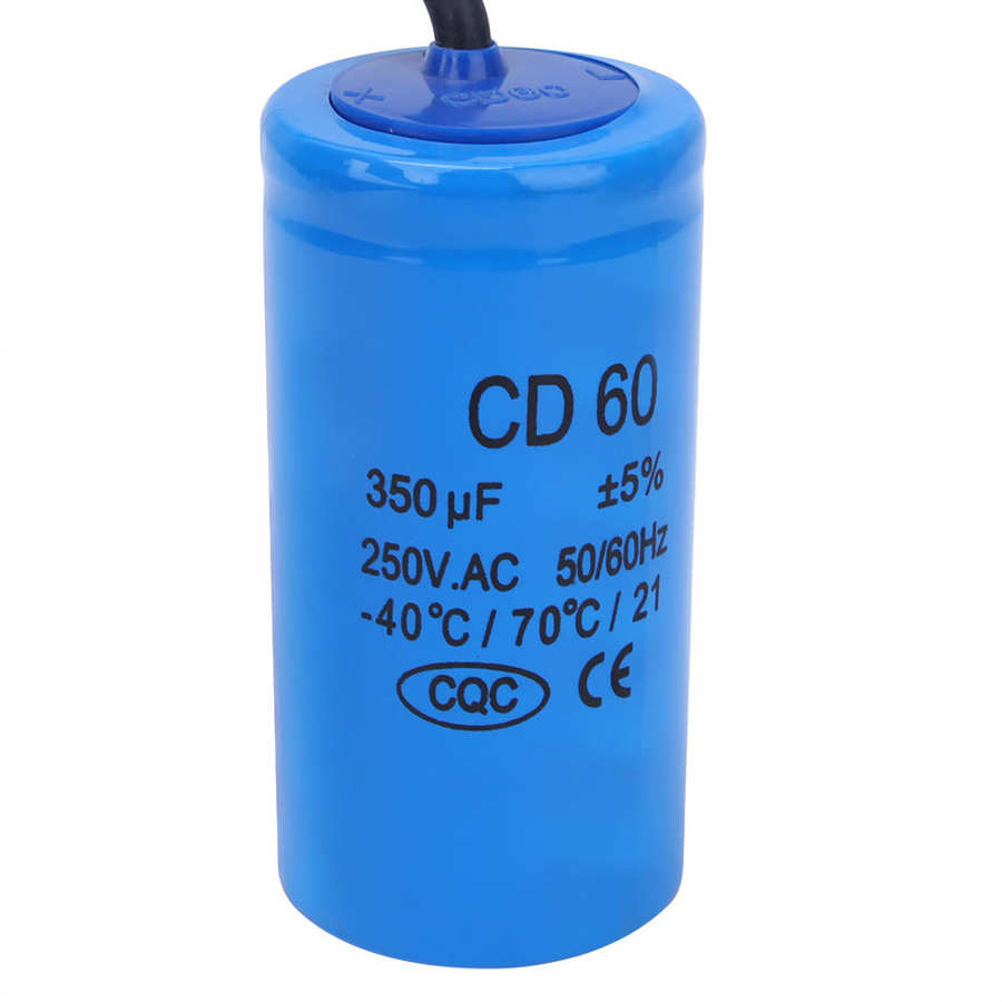 Household ac Modular contactor contator CD60 350uf 250V AC Motor Starting Capacitor 350MFD Running Capacitor magnetic