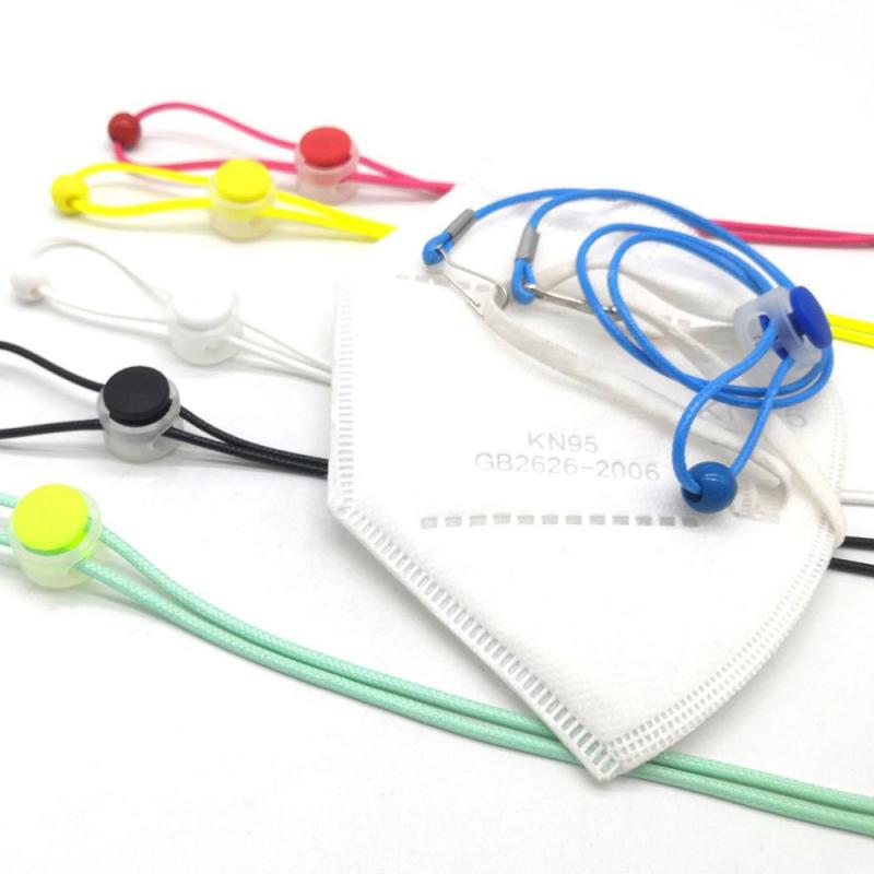 Cuerda ajustable para colgar mascarilla, accesorios para mascarillas, soporte para gafas, cuerda para colgar en la oreja, dos ganchos, manos libres